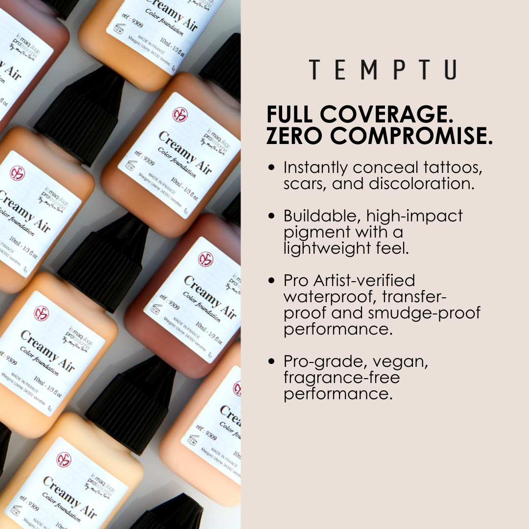 TEMPTU x MaqPro Creamy Air Corrective Makeup &amp; Tattoo Cover