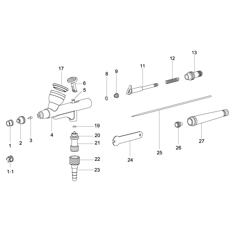 SP-35 Airbrush Nozzle Replacement Parts for Precision Use – TEMPTU PRO